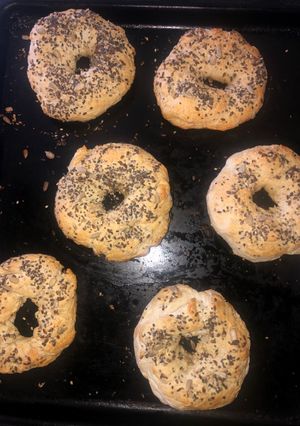 Una foto de Bagels sin gluten