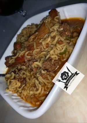 A picture of Minced meat noodles.