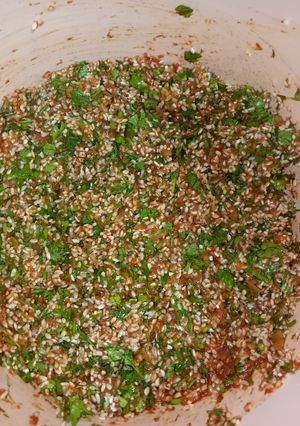 صورة لوصفة خلطة المحشي