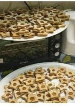 Fahéjas-diós csillag lekvárral töltve recept fotója