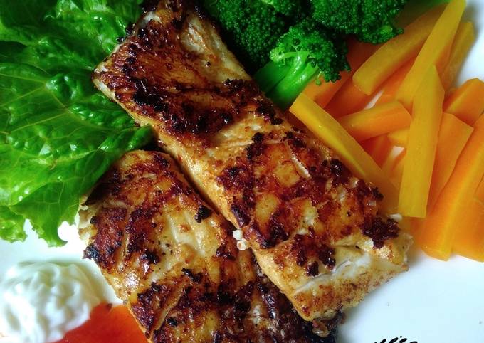 Resep Ikan Gurame Bakar Teflon Untuk Diet Oleh Katerine Cookpad