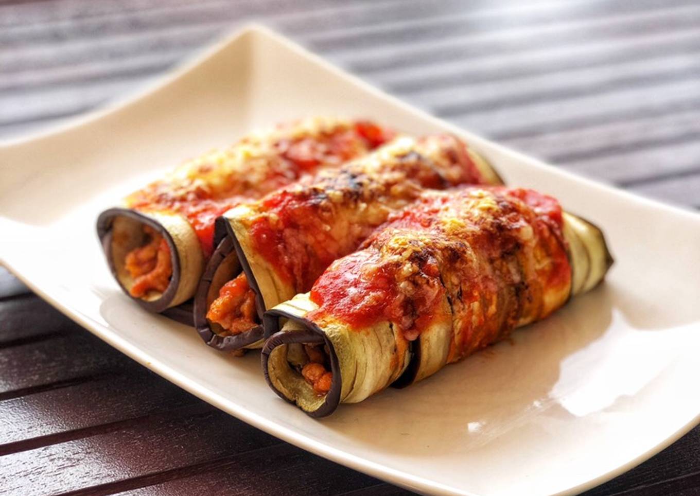 Canelones de berenjena