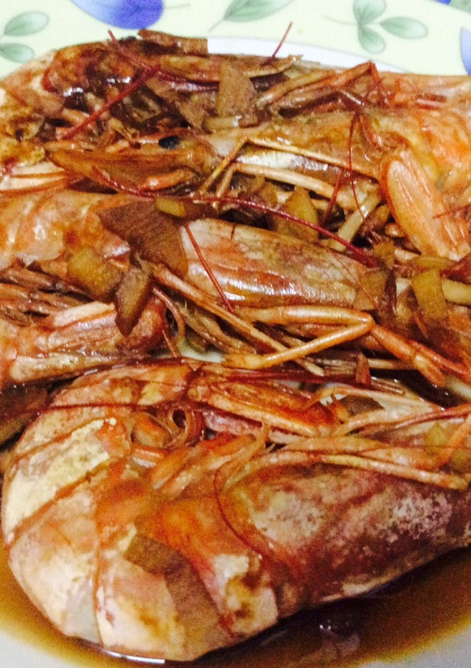 Una foto de Gambones en salsa de oloroso 🦐🍷