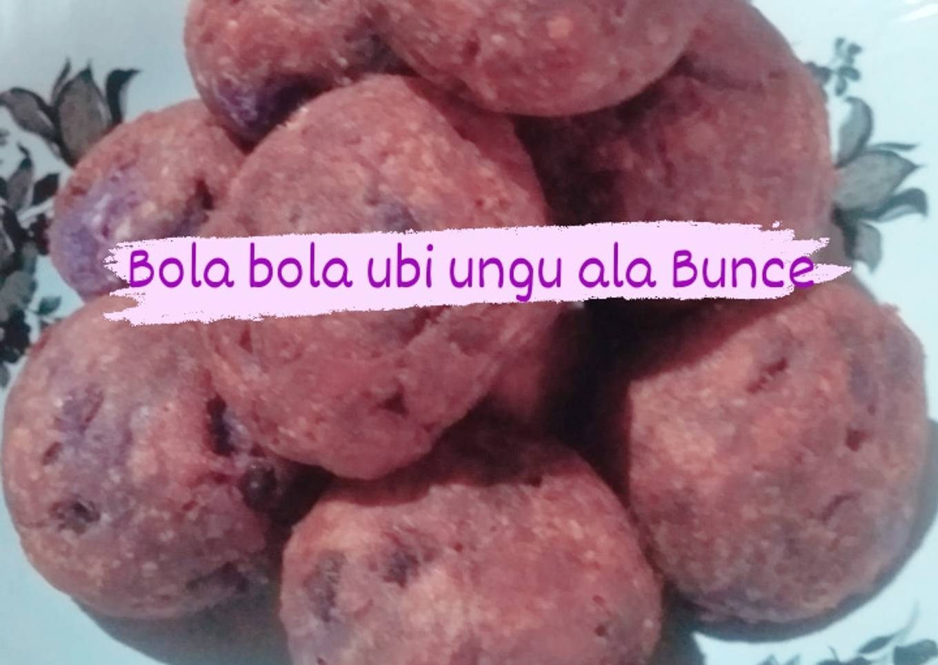 Bola bola ubi ungu alias Gomak ala Bunce