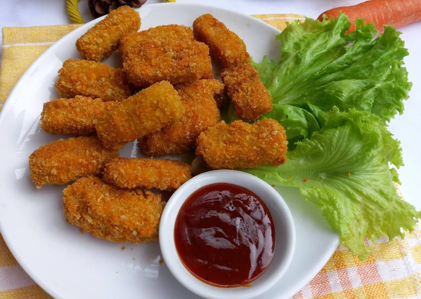 Nugget ayam wortel praktis
