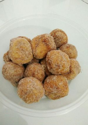 Foto resep Chapssal Doughnuts / Donat Korea (topping Cinamon sugar)