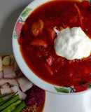 Червоний борщ з болгарським перцем та перцем чилі 🌶️