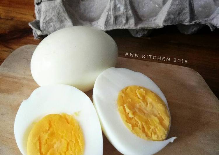 Telur rebus kilat 5 menit, irit gas, irit air, irit waktu