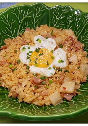Hình của món Cơm chiên Kimchi.
