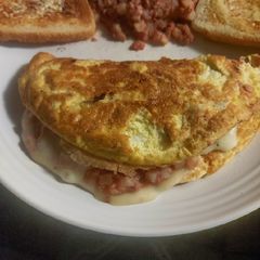 Anthony's Corned Beef and Hash Omelet A picture of Anthony's Corned Beef and Hash Omelet.