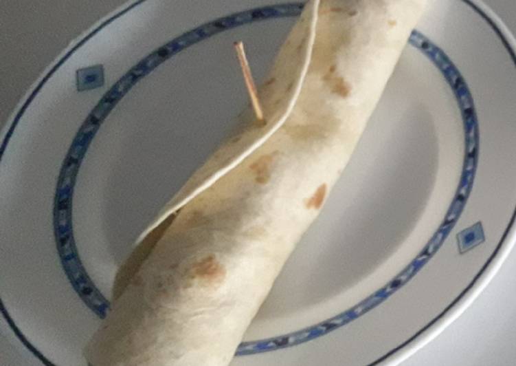 Burrito de pollo y calabacín con hierbas provenzales