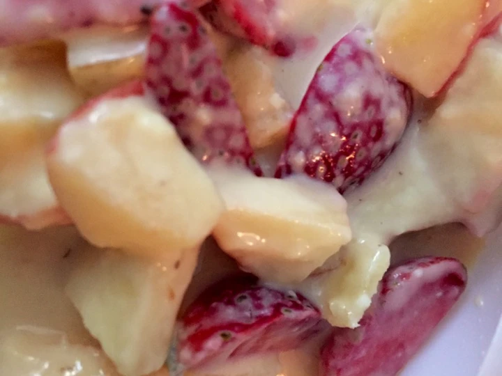 Cara Mudah Menyiapkan Resep Salad Buah No Mayo No Yoghurt yang Bikin Ngiler Anti Ribet, Bisa Manjain Lidah