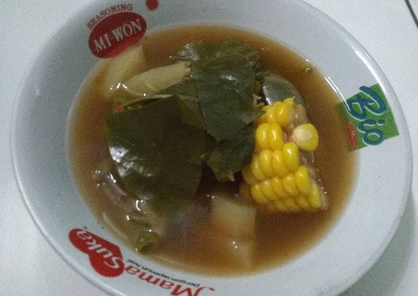 Sup sayur dengan asam jawa