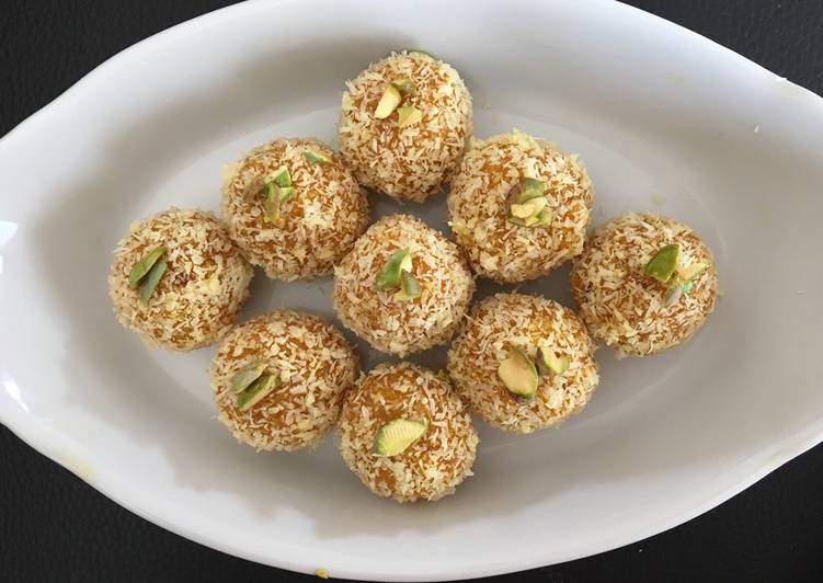 Step-by-Step Guide to Make Favorite Mango coconut ladoo