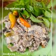 Urap mentah jantung pisang