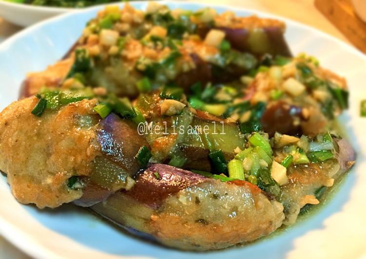 Langkah Mudah untuk Membuat Terong masak ikan giling yang Menggugah Selera