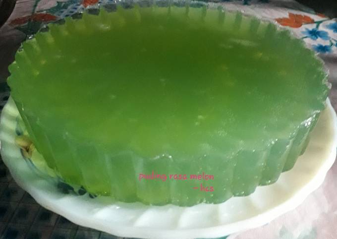 Puding rasa Melon