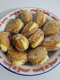 Foto resep Vanilla Custard Doughnut