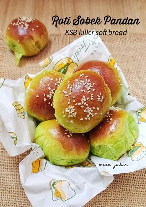 Foto resep ROTI Sobek Pandan KSB (killer soft bread)
