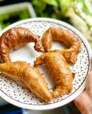 Bánh croissant pha-ke bằng bánh tráng