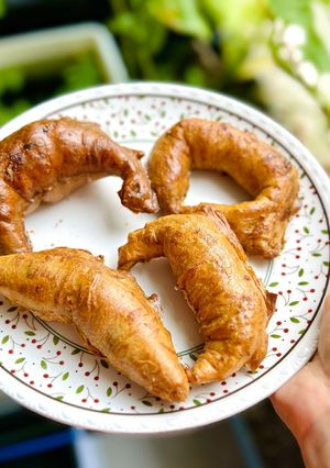 Hình của món Bánh croissant pha-ke bằng bánh tráng.