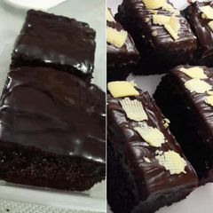 Chocolate truffle brownies A picture of Chocolate truffle brownies.