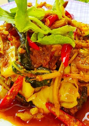 รูปของ ผัดเผ็ดสันคอหมูพริกแกงใต้