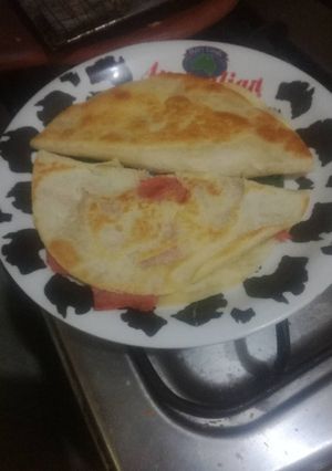 Una foto de Dobladas con jamón