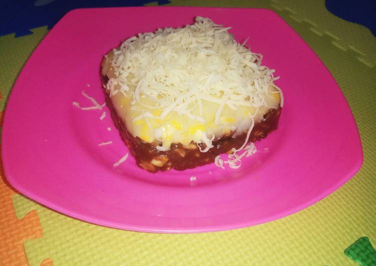 Kue jagung manis coklat