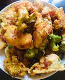 Bông cải cuộn thịt nguội chiên giòn