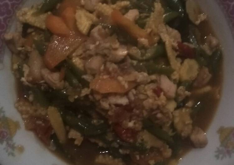 Tumis buncis,putren,wortel simple