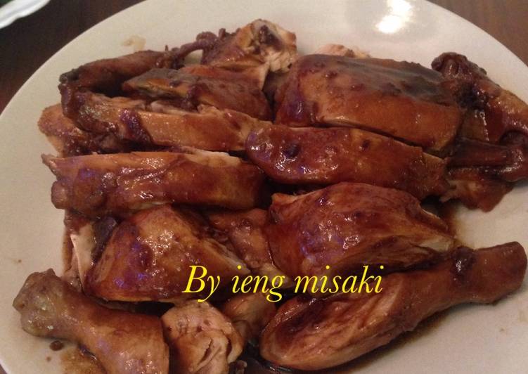 Resep Soya sause chiken (siyau kai) hongkong yang Bikin Ngiler