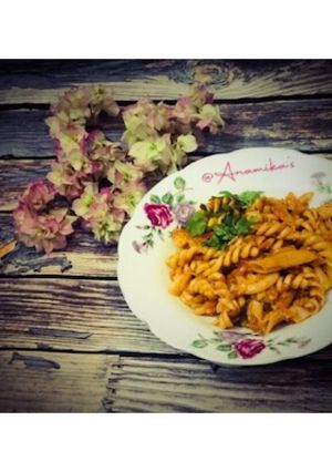 A picture of Spicy Red Sauce Pasta 🍝.