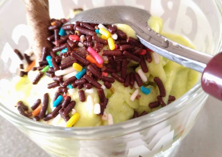 Resep Es krim alpukat, Bisa Manjain Lidah