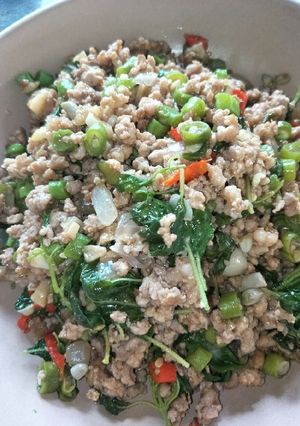 รูปของ ผัดกะเพราหมูสับ