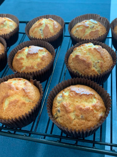 A picture of Cranberry & Cream cheese Cup Cakes.
