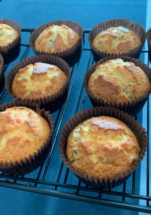 A picture of Cranberry & Cream cheese Cup Cakes.