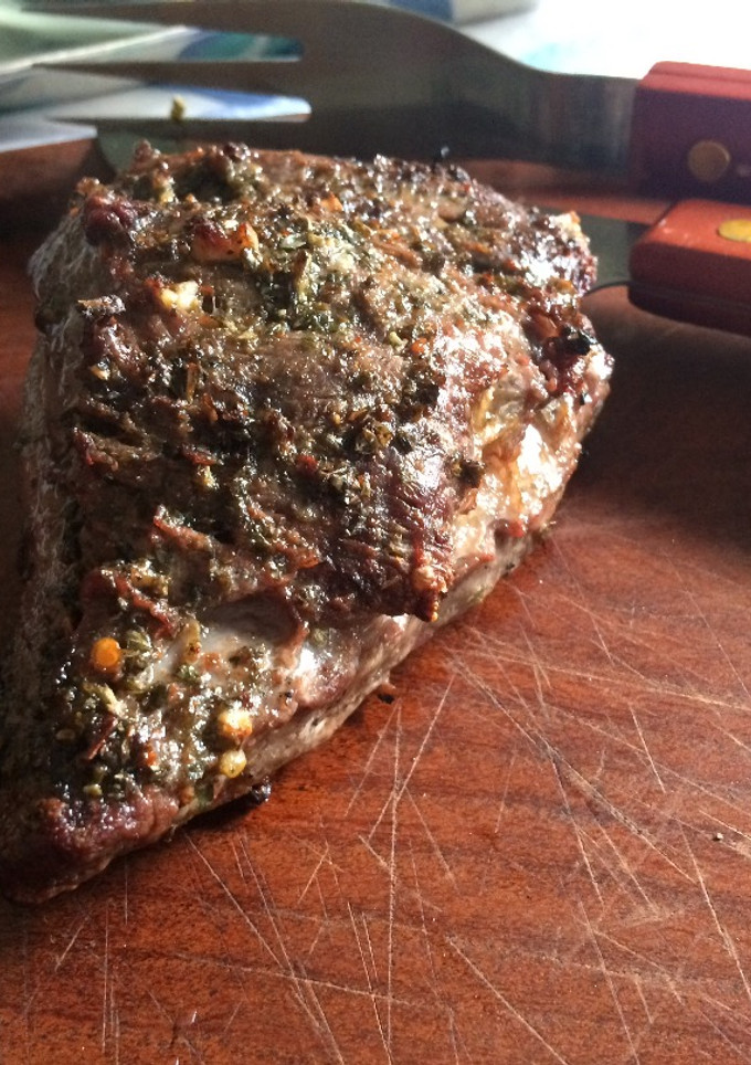 Una foto de Asado en la estufa a leña