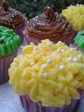 Muffins de vainilla decorados / Cupcakes