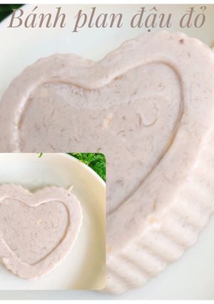 Hình của món Ăn dặm - Bánh flan đậu đỏ.