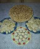 Tarta de manzana con crema pastelera y galletitas
