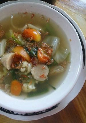 Foto resep Sayur Sop Bakso