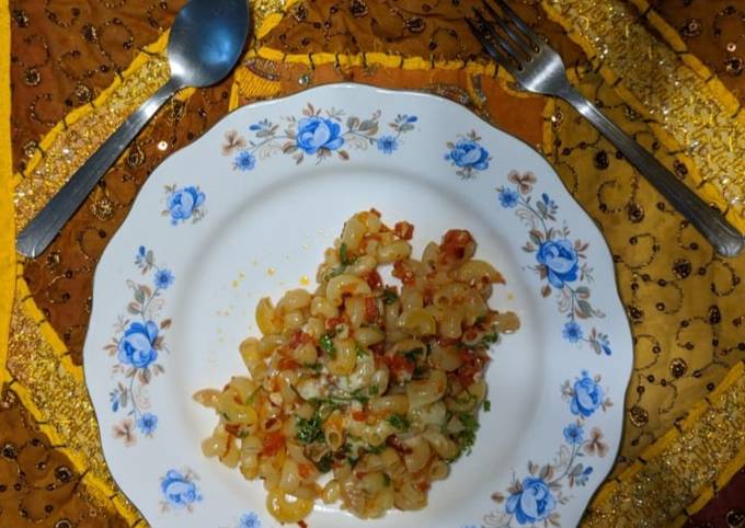 Easiest Way to Make Homemade Macaroni in red sauce Penne Arrabiata