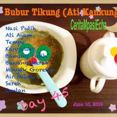Bubur Tikung (Ati Kangkung) Mpasi 7+ রেসিপির প্রধান ছবি