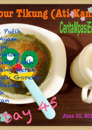 Foto resep Bubur Tikung (Ati Kangkung) Mpasi 7+