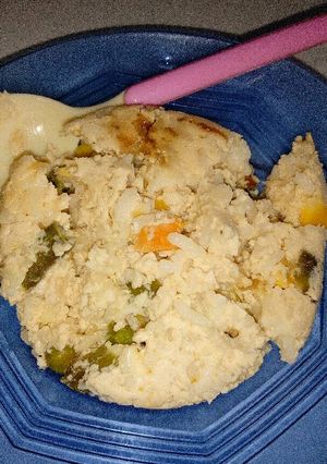 Foto resep Nasi Tahu Kukus Keju (MPASI 1y+)