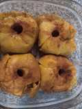 Manzanas asadas al microondas sin azúcar