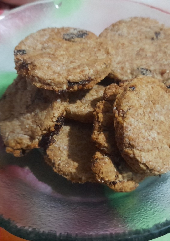 Una foto de Galletitas de avenas y pasas de uva