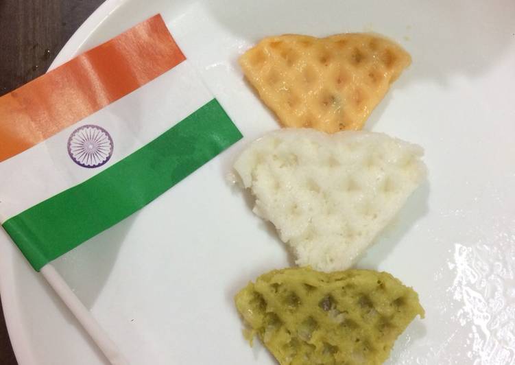Tricolor waffle