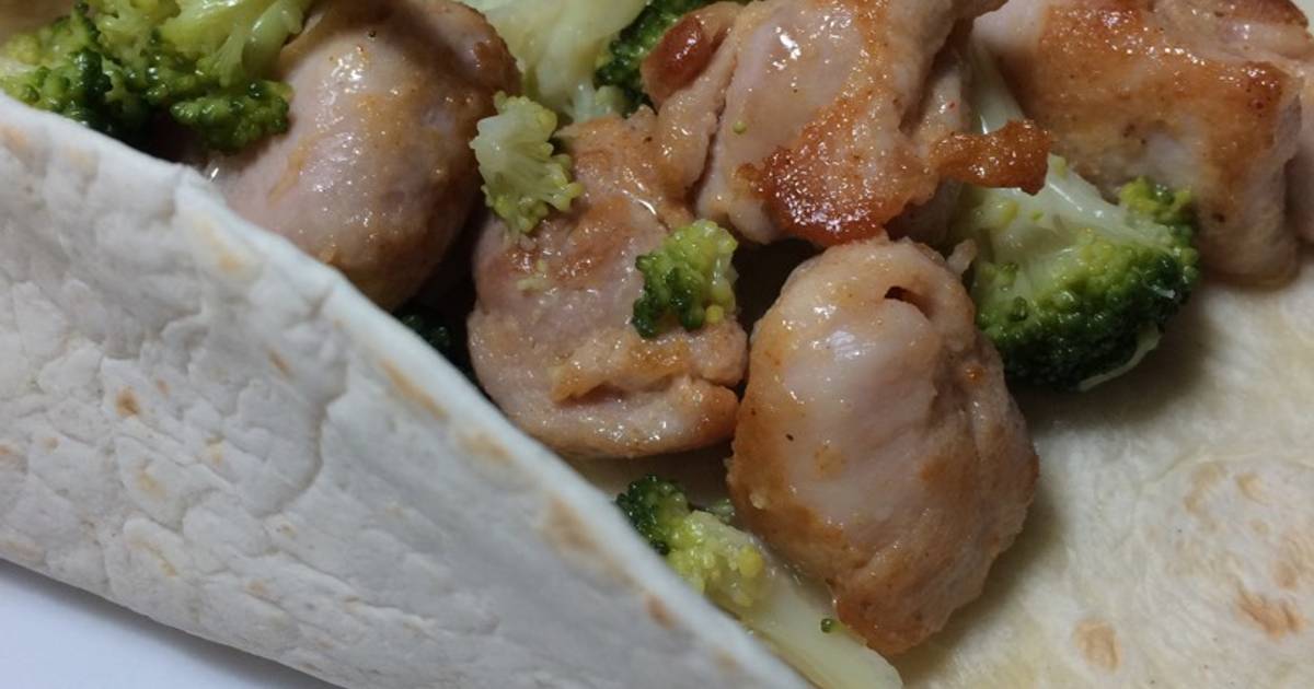 Fajitas de carne de cerdo y brocoli Receta de Lucia Cookpad